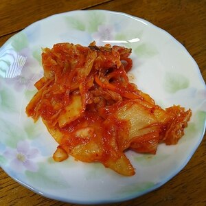 半分に減ったキムチで大根と胡瓜の味噌キムチ漬け